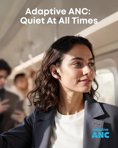 Anker Soundcore P41i Draadloze In-Ear Oordopjes ANC met Draagbare Oplader Zwart afbeelding 4
