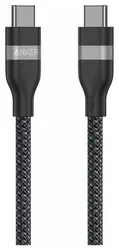 Anker Bio-Nylon (240W) USB-C naar USB-C Kabel Fast Charge 0.9M Zwart afbeelding