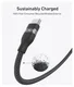 Anker Bio-Nylon (240W) USB-C naar USB-C Kabel Fast Charge 0.9M Zwart afbeelding 4