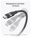 Anker Bio-Nylon (240W) USB-C naar USB-C Kabel Fast Charge 0.9M Zwart afbeelding 5