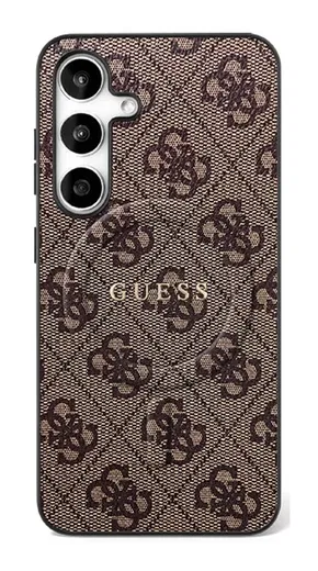 Guess 4G Ring Classic Logo Samsung Galaxy S25 FE Hoesje MagSafe Bruin afbeelding 1