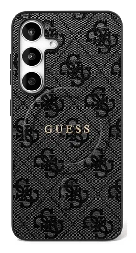 Guess 4G Ring Classic Logo Samsung Galaxy S25 FE Hoesje MagSafe Zwart afbeelding 1