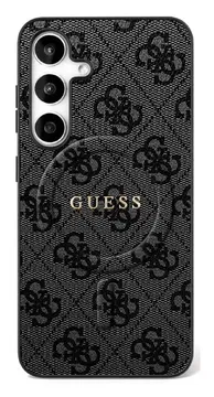 Guess 4G Ring Classic Logo Samsung Galaxy S25 FE Hoesje MagSafe Zwart