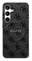 Guess 4G Ring Classic Logo Samsung Galaxy S25 FE Hoesje MagSafe Zwart afbeelding