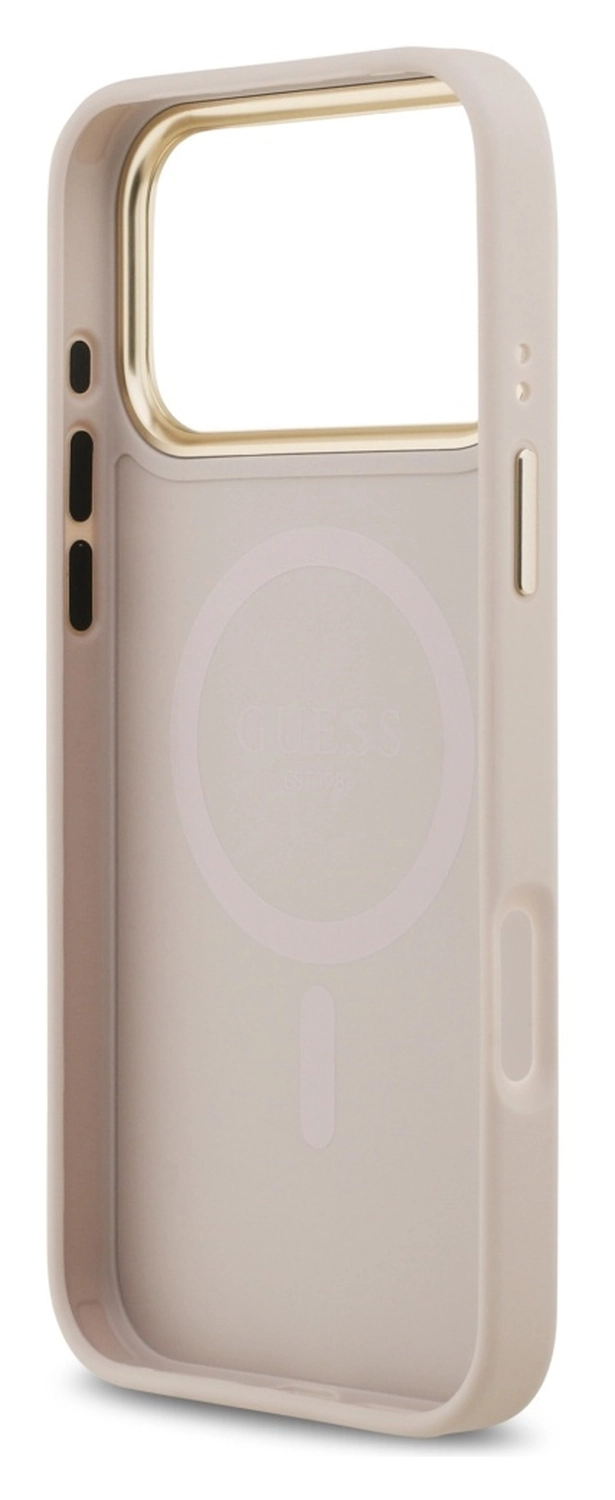 Guess 4G Stripe iPhone 17 Pro Max Hoesje MagSafe Back Cover Roze afbeelding 4