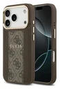 Guess 4G Stripe iPhone 17 Pro Hoesje MagSafe Back Cover Bruin