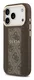 Guess 4G Stripe iPhone 17 Pro Hoesje MagSafe Back Cover Bruin afbeelding 4