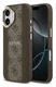 Guess 4G Stripe iPhone 17 Hoesje MagSafe Back Cover Bruin afbeelding 1