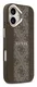 Guess 4G Stripe iPhone 17 Hoesje MagSafe Back Cover Bruin afbeelding 7
