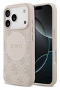 Guess 4G Circle Classic Logo iPhone 17 Pro Hoesje MagSafe Roze