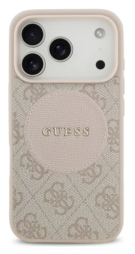 Guess 4G Circle Classic Logo iPhone 17 Pro Hoesje MagSafe Roze afbeelding 2