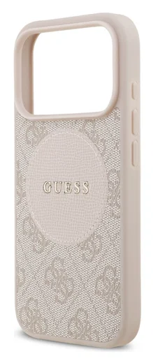 Guess 4G Circle Classic Logo iPhone 17 Pro Hoesje MagSafe Roze afbeelding 3
