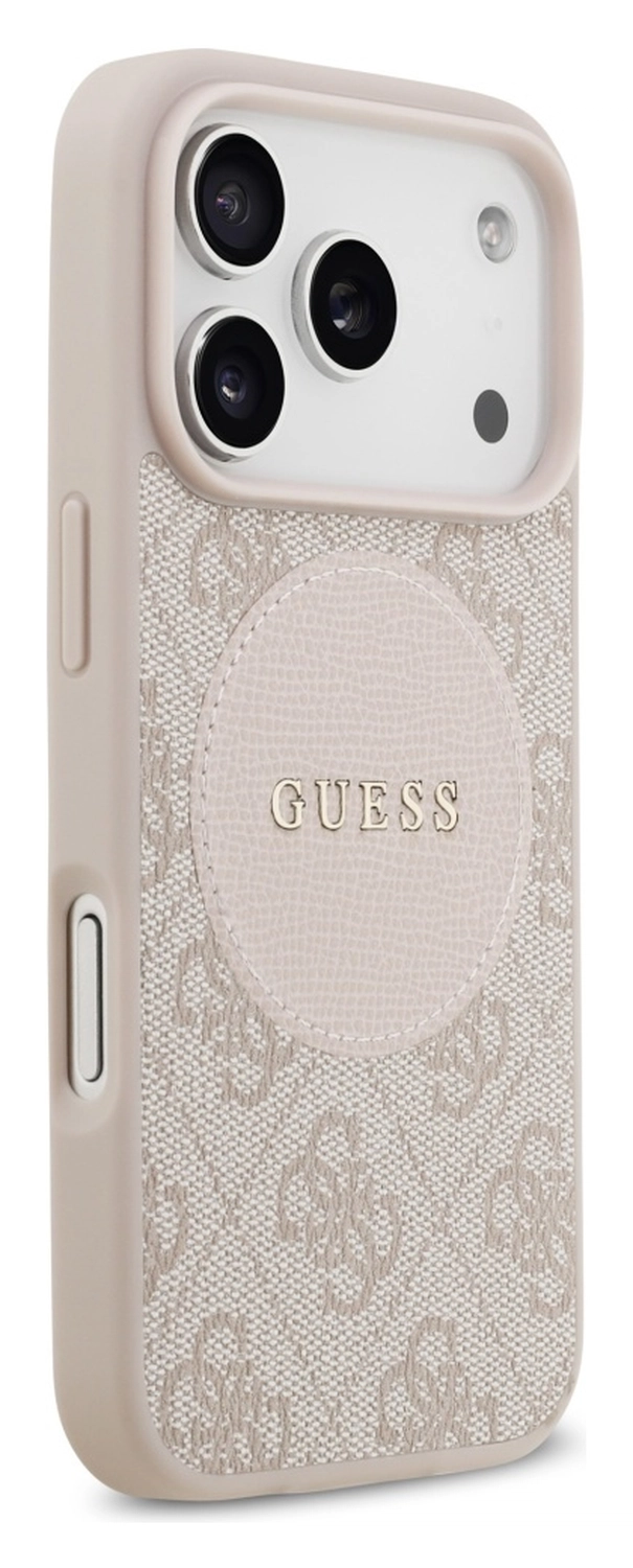 Guess 4G Circle Classic Logo iPhone 17 Pro Hoesje MagSafe Roze afbeelding 5