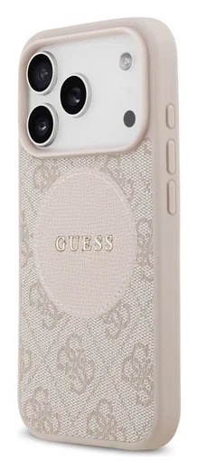 Guess 4G Circle Classic Logo iPhone 17 Pro Hoesje MagSafe Roze afbeelding 6