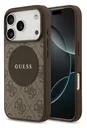 Guess 4G Circle Classic Logo iPhone 17 Pro Max Hoesje MagSafe Bruin
