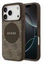 Guess 4G Circle Classic Logo iPhone 17 Pro Hoesje MagSafe Bruin