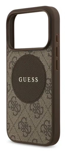 Guess 4G Circle Classic Logo iPhone 17 Pro Hoesje MagSafe Bruin afbeelding 3