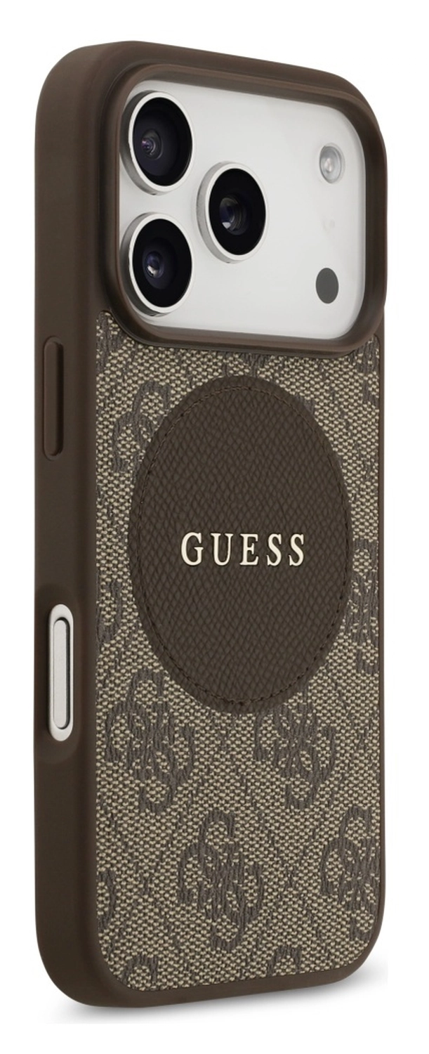 Guess 4G Circle Classic Logo iPhone 17 Pro Hoesje MagSafe Bruin afbeelding 5