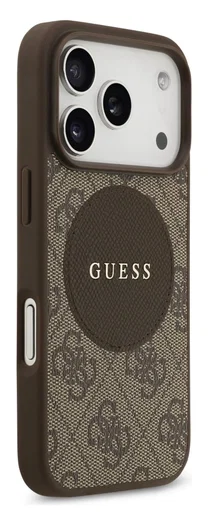 Guess 4G Circle Classic Logo iPhone 17 Pro Hoesje MagSafe Bruin afbeelding 5