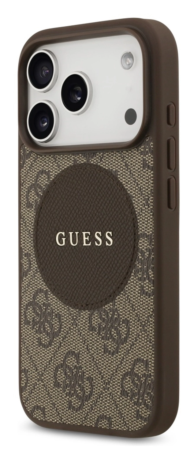 Guess 4G Circle Classic Logo iPhone 17 Pro Hoesje MagSafe Bruin afbeelding 6
