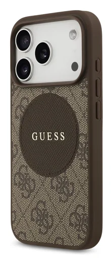 Guess 4G Circle Classic Logo iPhone 17 Pro Hoesje MagSafe Bruin afbeelding 6