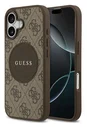 Guess 4G Circle Classic Logo iPhone 17 Hoesje MagSafe Bruin