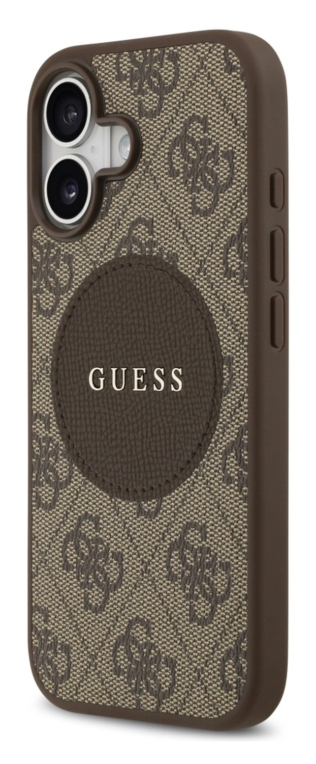 Guess 4G Circle Classic Logo iPhone 17 Hoesje MagSafe Bruin afbeelding 3