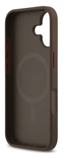 Guess 4G Circle Classic Logo iPhone 17 Hoesje MagSafe Bruin afbeelding 4