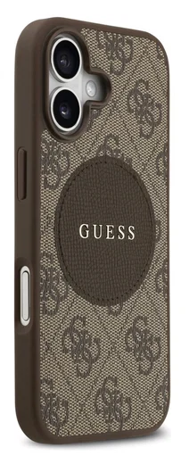 Guess 4G Circle Classic Logo iPhone 17 Hoesje MagSafe Bruin afbeelding 6