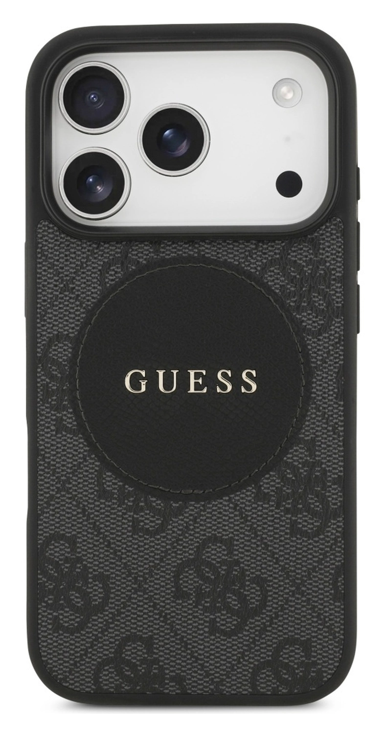 Guess 4G Circle Classic Logo iPhone 17 Pro Max Hoesje MagSafe Zwart afbeelding 2