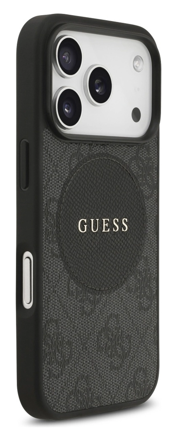 Guess 4G Circle Classic Logo iPhone 17 Pro Max Hoesje MagSafe Zwart afbeelding 4