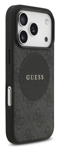 Guess 4G Circle Classic Logo iPhone 17 Pro Max Hoesje MagSafe Zwart afbeelding 4