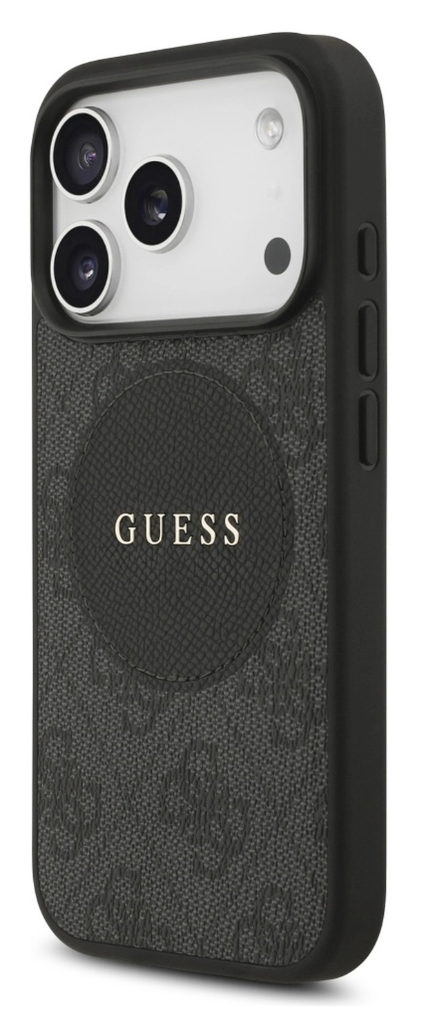 Guess 4G Circle Classic Logo iPhone 17 Pro Max Hoesje MagSafe Zwart afbeelding 6