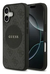 Guess 4G Circle Classic Logo iPhone 17 Hoesje MagSafe Zwart afbeelding