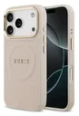 Guess Peony Hot Stamp iPhone 17 Pro Hoesje MagSafe Back Cover Roze