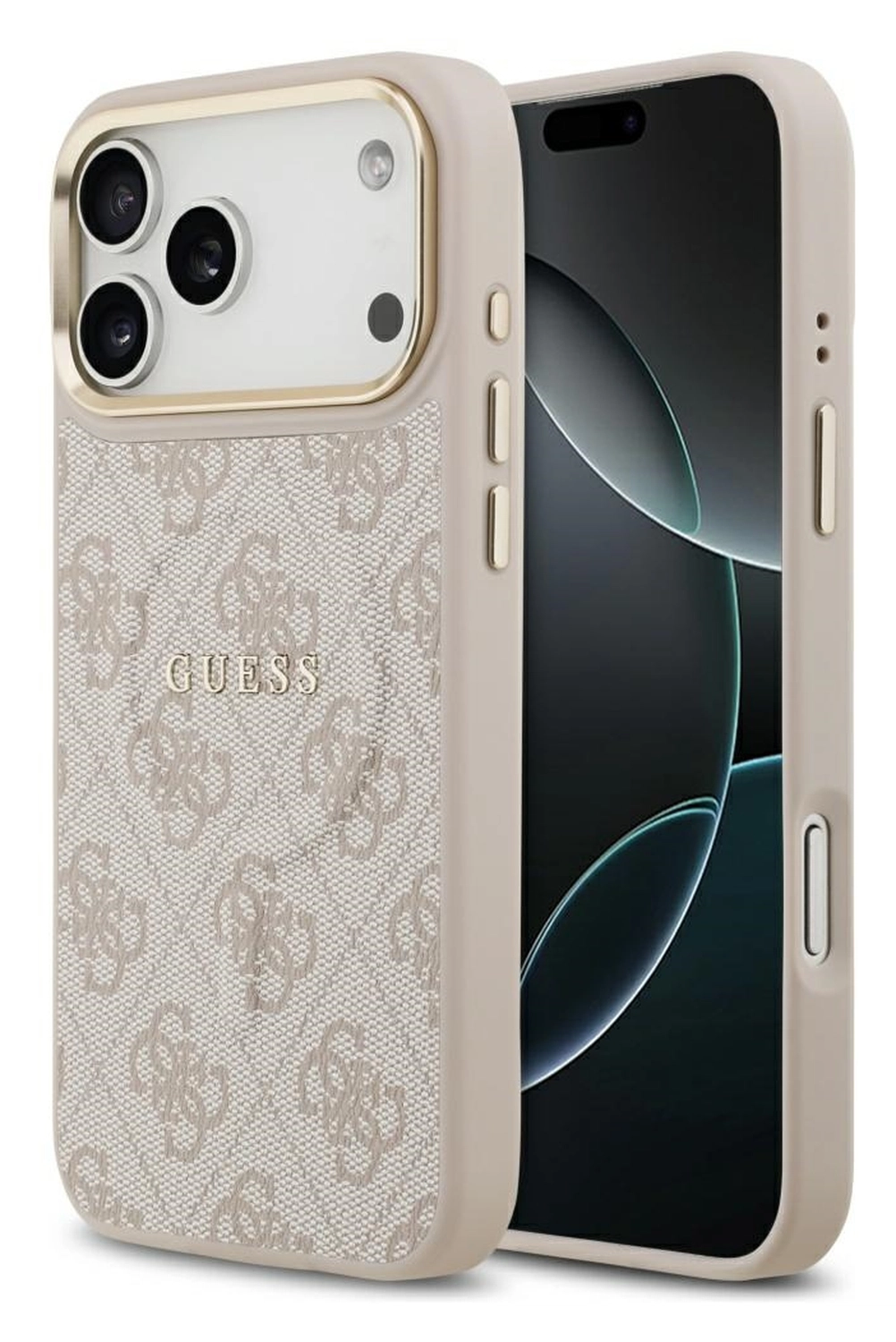 Guess 4G PU Classic Logo iPhone 17 Pro Hoesje MagSafe Roze afbeelding 1