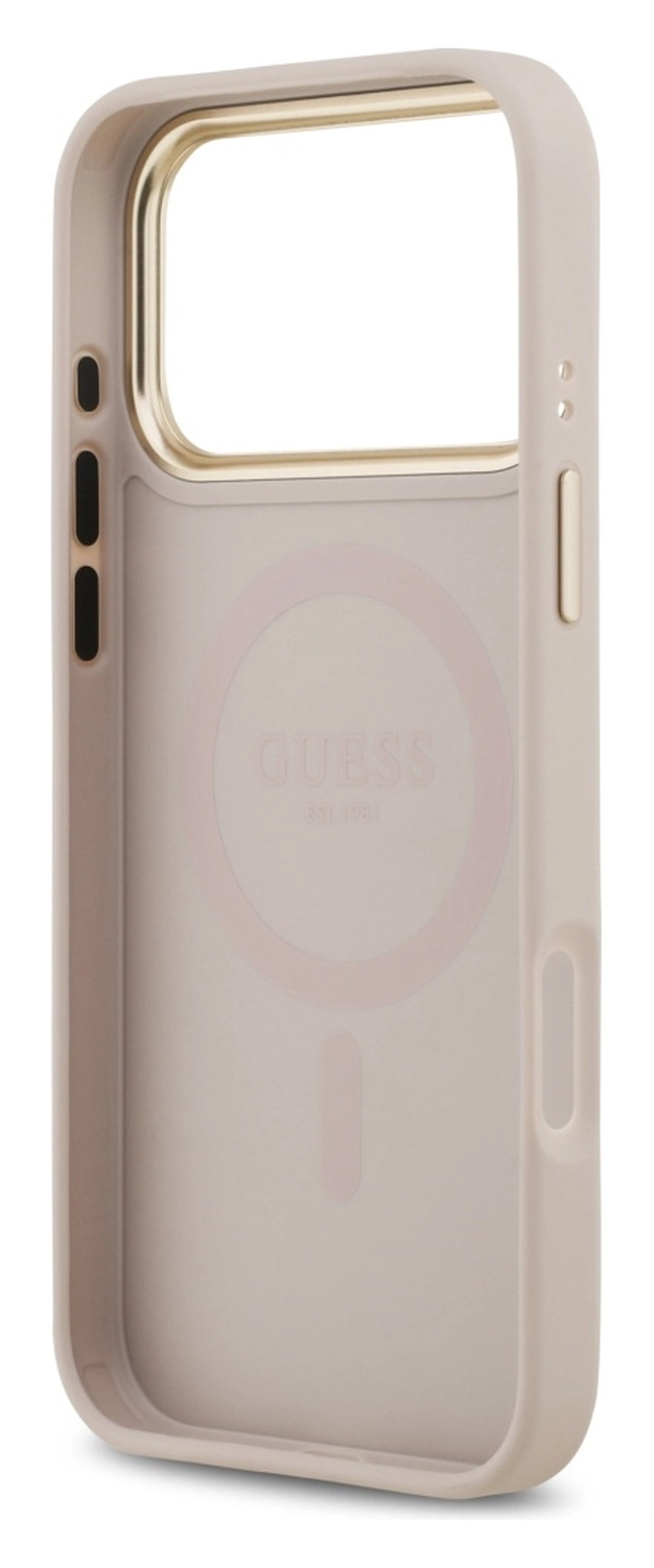 Guess 4G PU Classic Logo iPhone 17 Pro Hoesje MagSafe Roze afbeelding 4