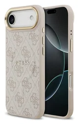 Guess 4G PU Classic Logo iPhone Air Hoesje MagSafe Back Cover Roze afbeelding