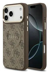 Guess 4G PU Classic Logo iPhone 17 Pro Max Hoesje MagSafe Bruin afbeelding