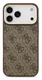 Guess 4G PU Classic Logo iPhone 17 Pro Max Hoesje MagSafe Bruin afbeelding 2