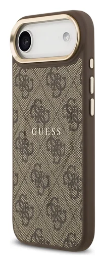 Guess 4G PU Classic Logo iPhone Air Hoesje MagSafe Back Cover Bruin afbeelding 6