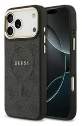 Guess 4G PU Classic Logo iPhone 17 Pro Max Hoesje MagSafe Zwart afbeelding