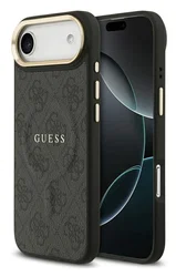 Guess 4G PU Classic Logo iPhone Air Hoesje MagSafe Back Cover Zwart afbeelding