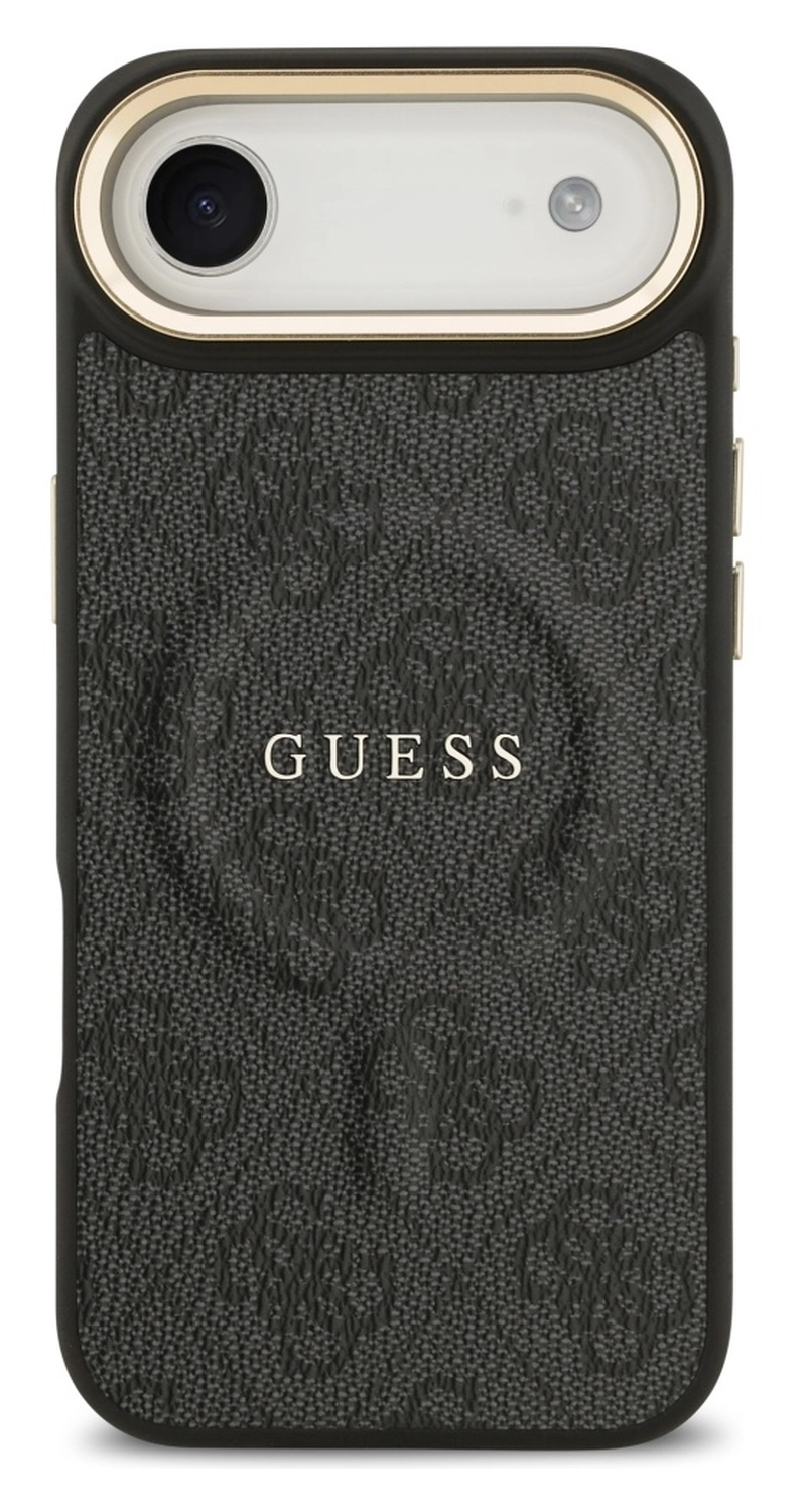 Guess 4G PU Classic Logo iPhone Air Hoesje MagSafe Back Cover Zwart afbeelding 2