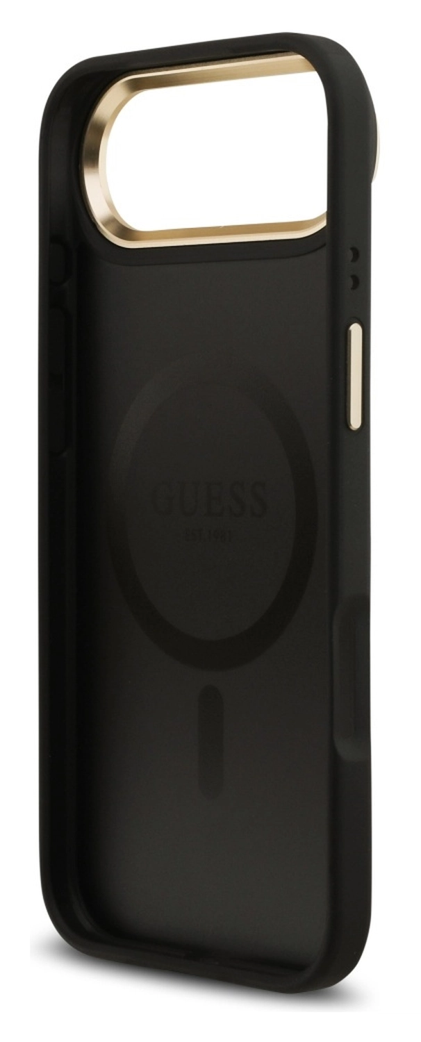 Guess 4G PU Classic Logo iPhone Air Hoesje MagSafe Back Cover Zwart afbeelding 4