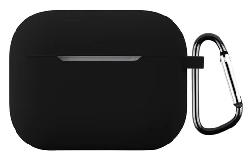 Apple AirPods Pro 3 Hoesje Dun Siliconen Case Zwart afbeelding 1