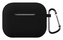 Apple AirPods Pro 3 Hoesje Dun Siliconen Case Zwart afbeelding
