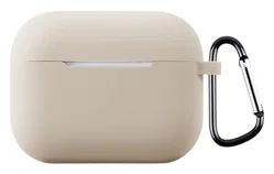 Apple AirPods Pro 3 Hoesje Dun Siliconen Case Khaki afbeelding