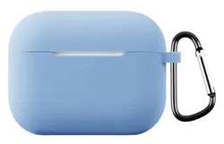 Apple AirPods Pro 3 Hoesje Dun Siliconen Case Blauw afbeelding
