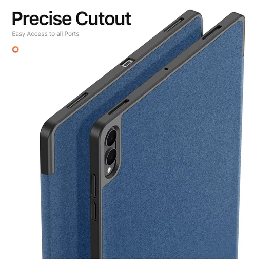 Dux Ducis Domo Samsung Galaxy Tab S11 Ultra Hoes Tri-Fold Book Case Blauw afbeelding 6